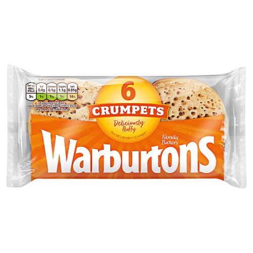Warburtons Crumpets - 6 Pack | British Store Online | The Great British Shop