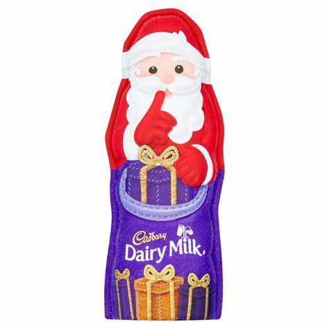 Cadbury Dairy Milk Large Hollow Santa - 100g | British Store Online | The Great British Shop
