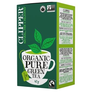 Clipper Organic Pure Green Tea - 40g | British Store Online | The Great British Shop