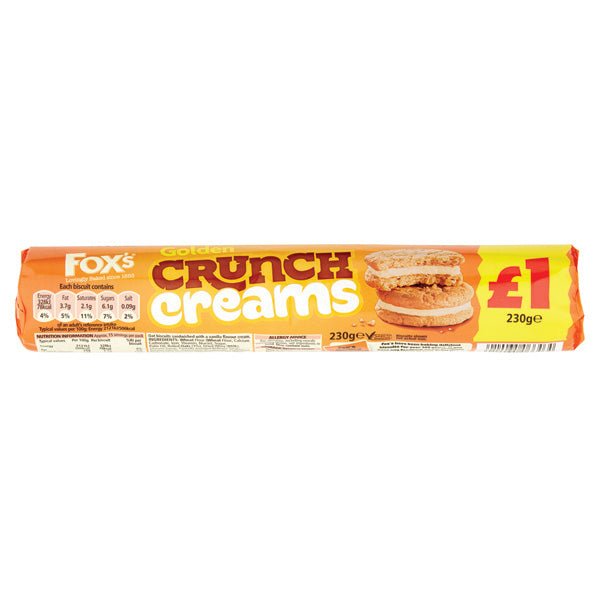 Fox's Golden Crunch Creams - 230g | British Store Online | The Great British Shop