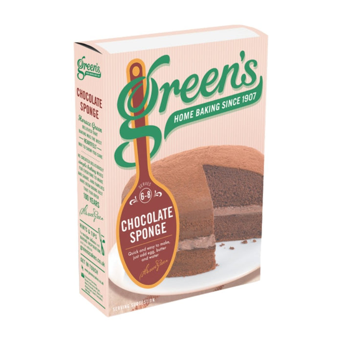 Green's Chocolate Sponge Mix - 221g | British Store Online | The Great British Shop