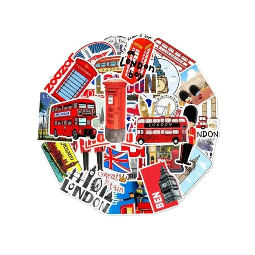 London Stickers - 50pcs | British Store Online | The Great British Shop