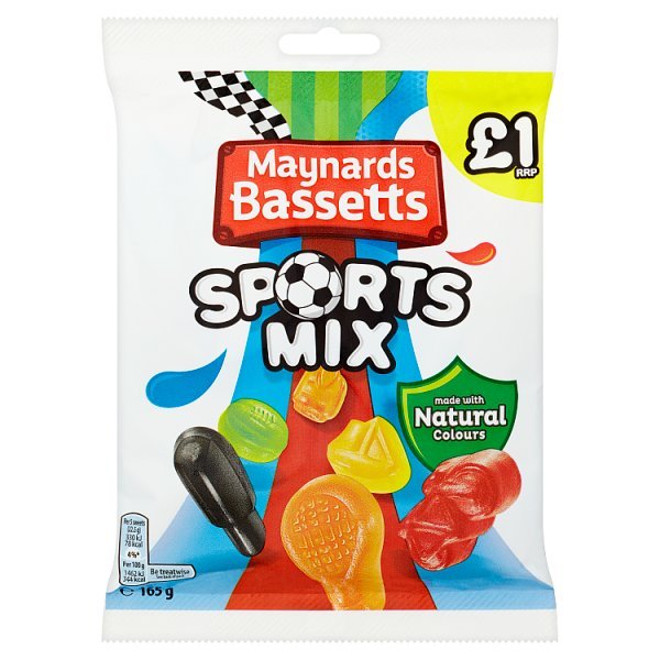 Maynards Bassetts Sports Mix - 165g | British Store Online | The Great British Shop