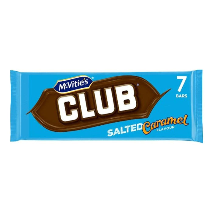 McVitie's Club Salted Caramel - 7 Pack | British Store Online | The Great British Shop