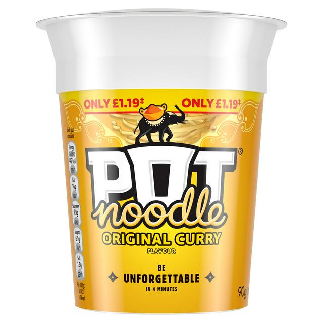 Pot Noodle Original Curry - 90g | British Store Online | The Great British Shop