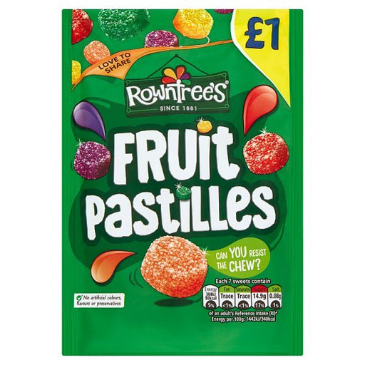 Rowntree's Fruit Pastille Pouch - 143g | British Store Online | The Great British Shop