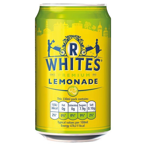 Whites Lemonade Can - 330ml | British Store Online | The Great British Shop