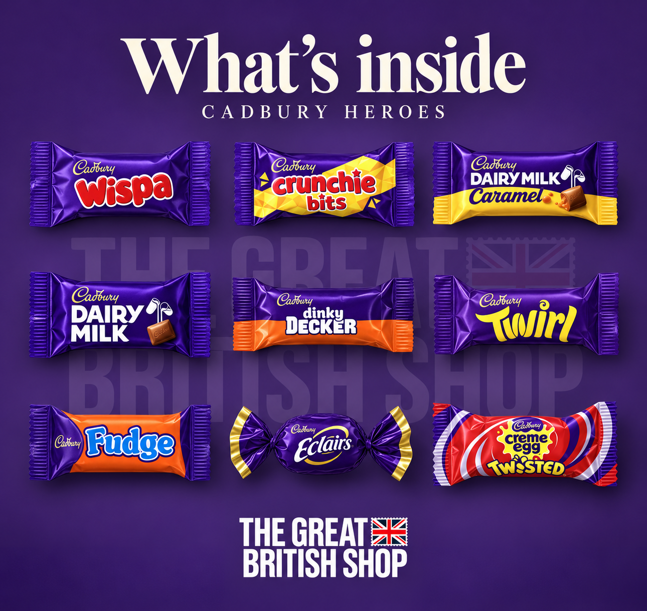 What's inside cadbury heroes